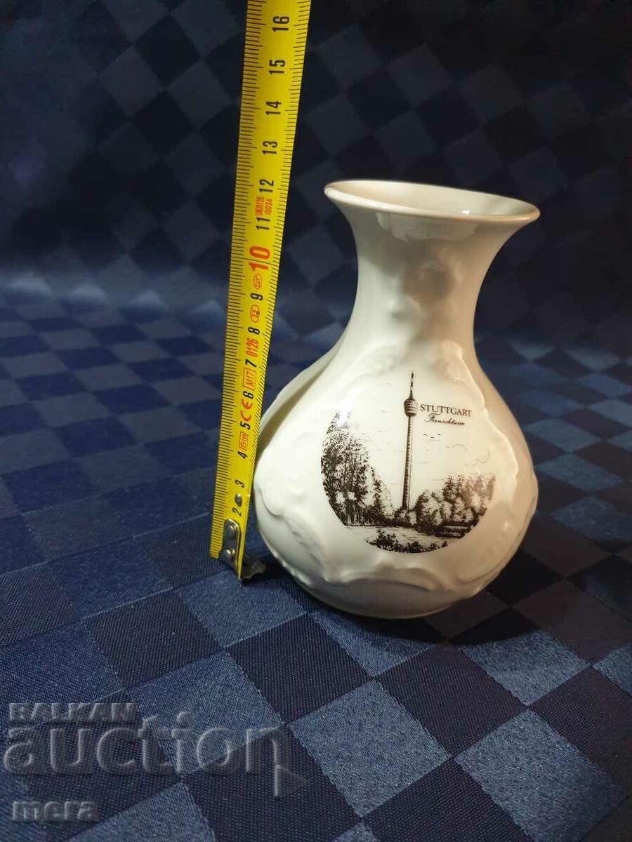 Auction German porcelain vase Auction German porcelain vase