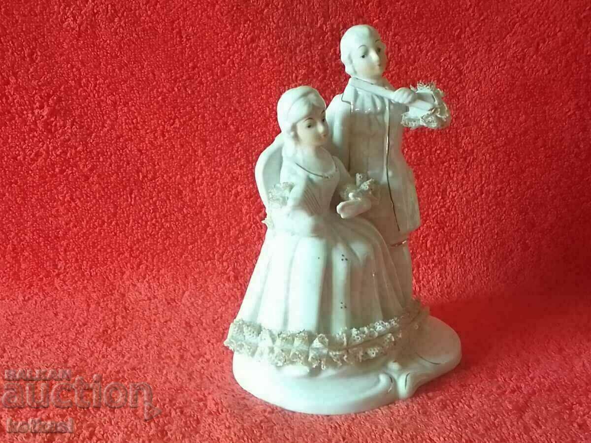 Old porcelain figure Musicians Woman Man with price 55.50 BGN | € 28.38 Old porcelain figure Musicians Woman Man with price 55.50 BGN | € 28.38