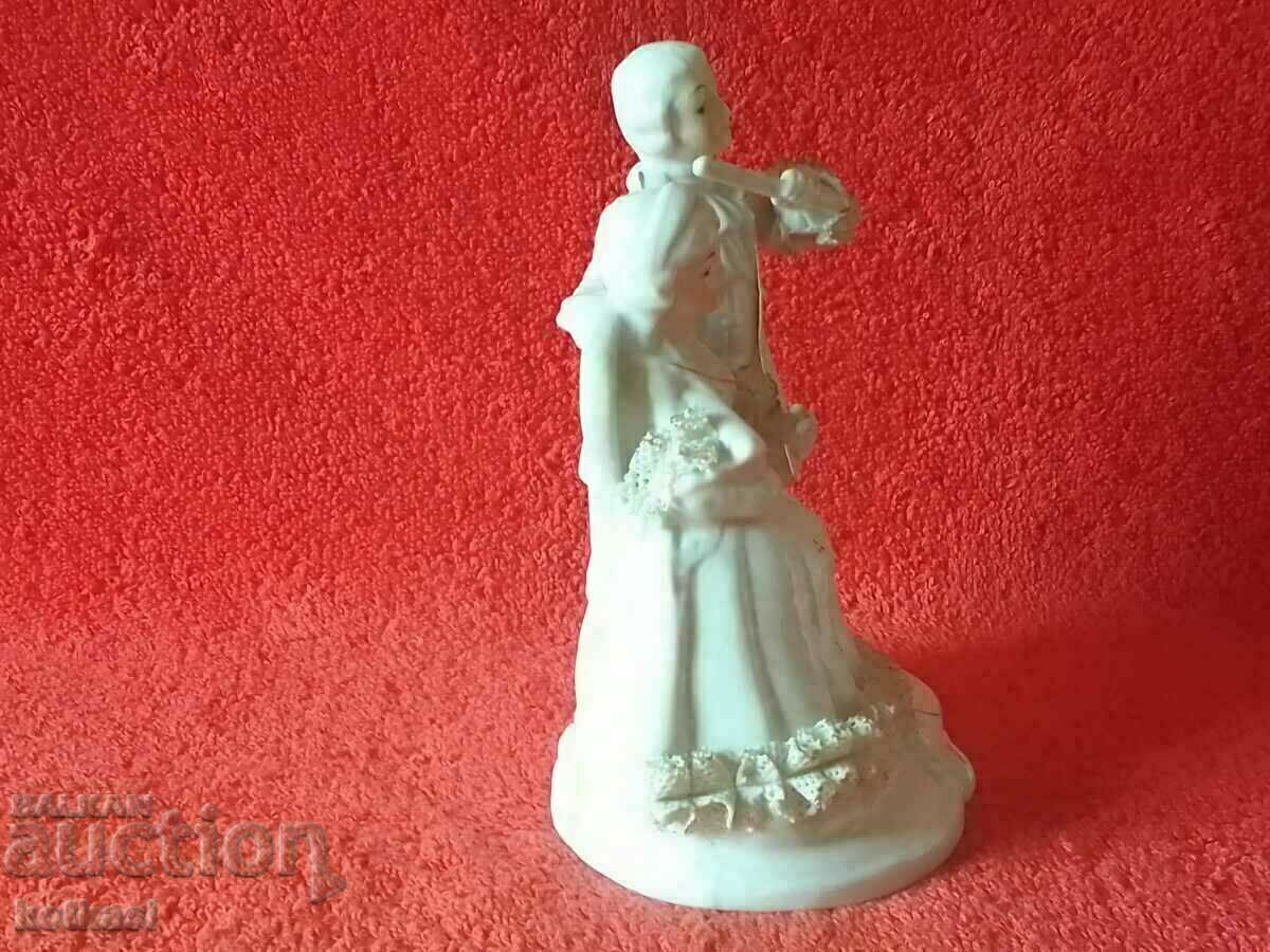 Auction Old porcelain figure Musicians Woman Man Auction Old porcelain figure Musicians Woman Man
