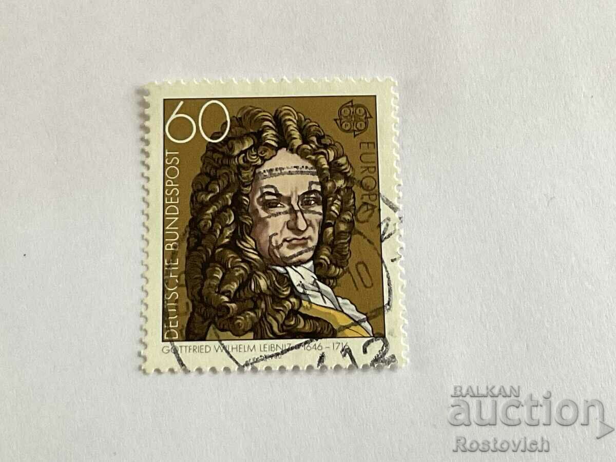timbru poștal Leibniz, Leibniz, Germania.