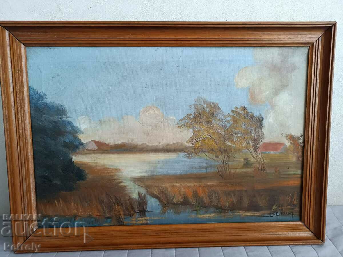 Old oil painting - 6
