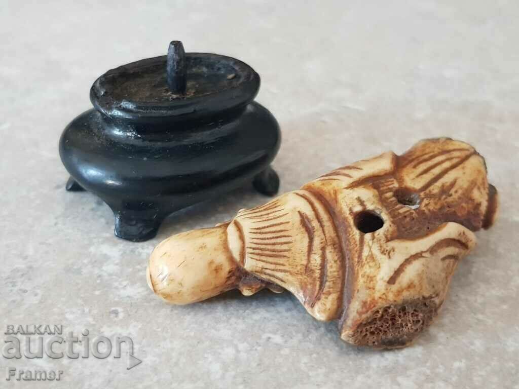 JAPAN Netsuke NETSKE HAND CARVING BONE SAGE MONK 19th century - 6 JAPAN Netsuke NETSKE HAND CARVING BONE SAGE MONK 19th century - 6