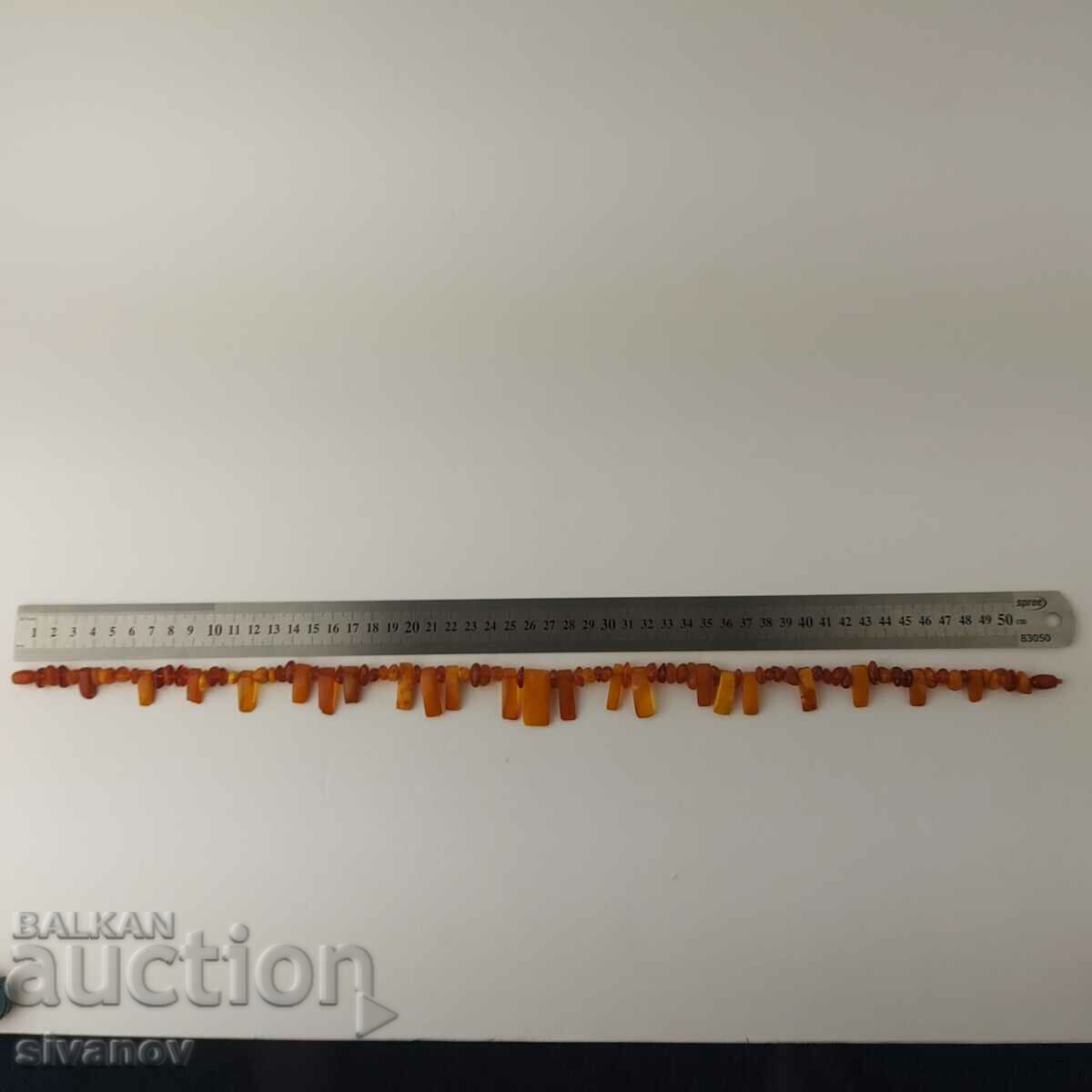 Old 1960s Baltic Amber Choker Necklace #5540 - 5 Old 1960s Baltic Amber Choker Necklace #5540 - 5