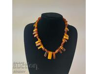 Old 1960s Baltic Amber Choker Necklace #5540