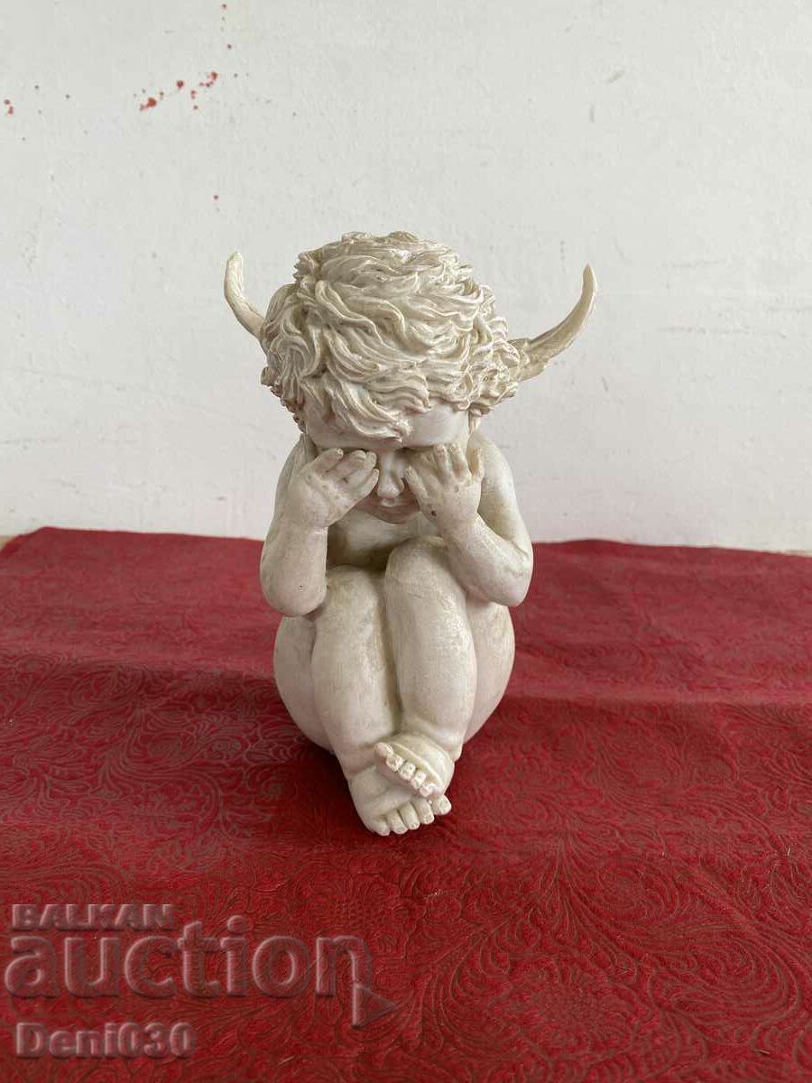 A beautiful alabaster statuette figure