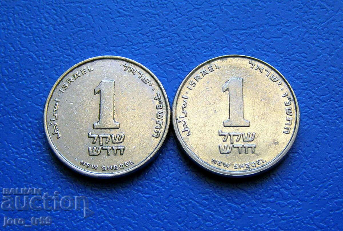 Israel 1 New Sheqel /Israel 1 New Sheqel/ 1996 and 2006 - 2 pcs.