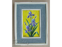 Watercolor painting Iris irises, Zap. Europe, in frame 17/22