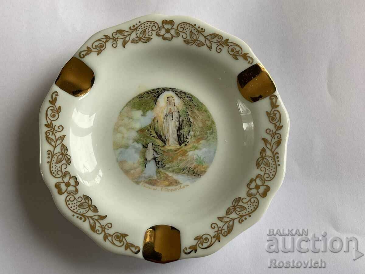 Porcelain Ashtray "Limoges", France.