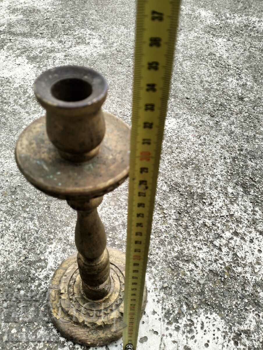 Antique wooden candle holder with price 34.99 BGN | € 17.89