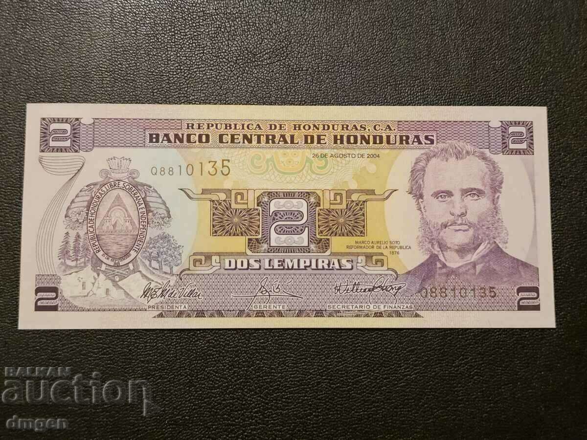 2 Lempira Honduras 2004 UNC