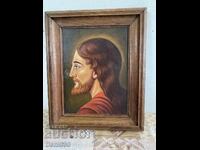 Beautiful oil icon of Jesus Christ