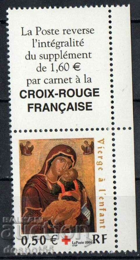2004. France. Merry Christmas - Holy Virgin and Child.