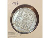 Franta 10 Franci 1933 Argint!