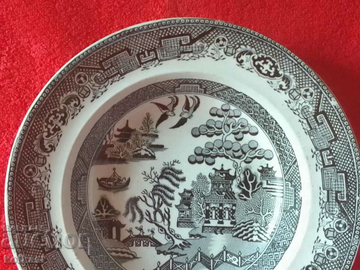 Auction Old large porcelain plate England STONE WARE ENGLAND Auction Old large porcelain plate England STONE WARE ENGLAND