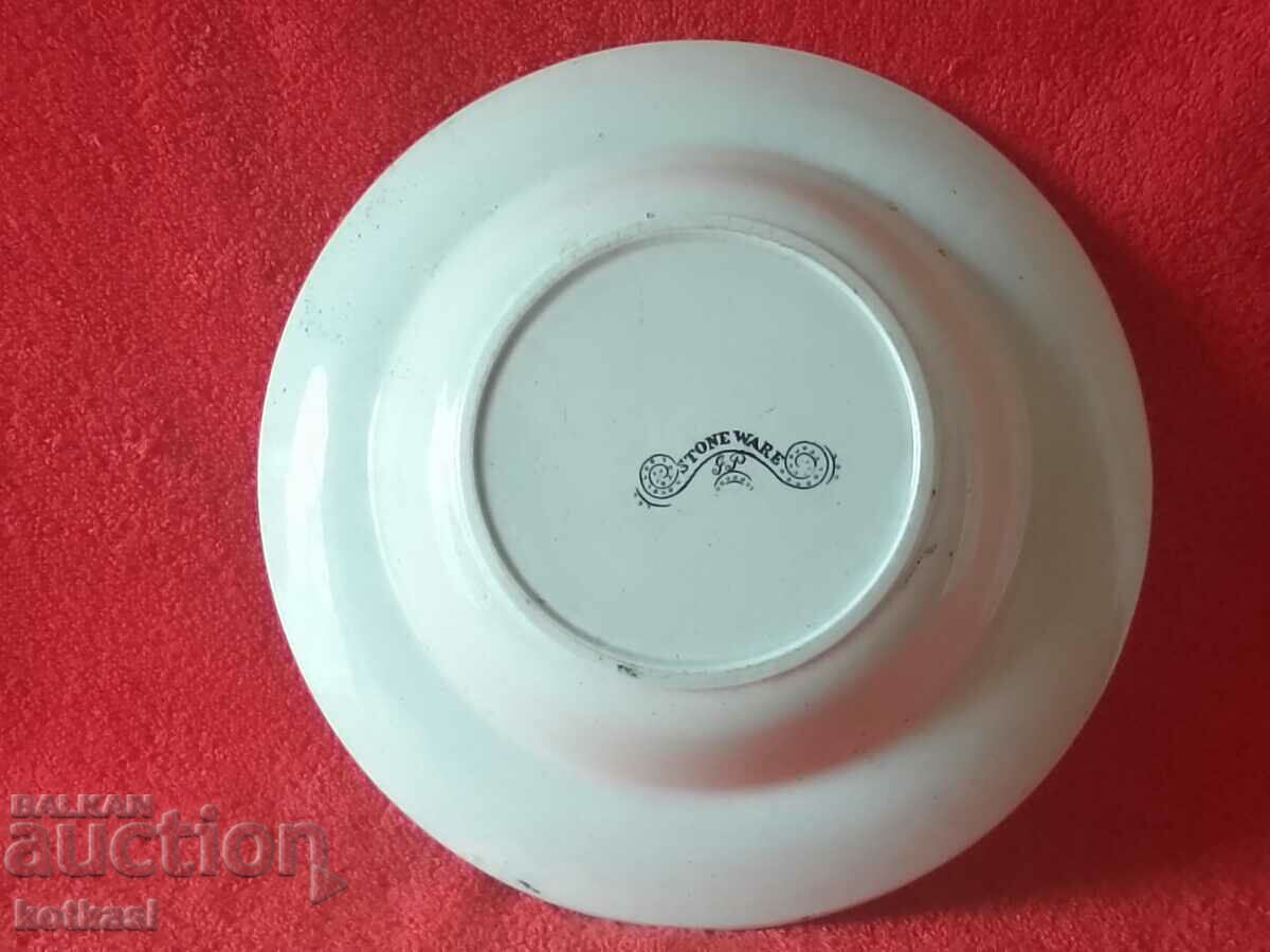 Old large porcelain plate England STONE WARE ENGLAND - 5 Old large porcelain plate England STONE WARE ENGLAND - 5