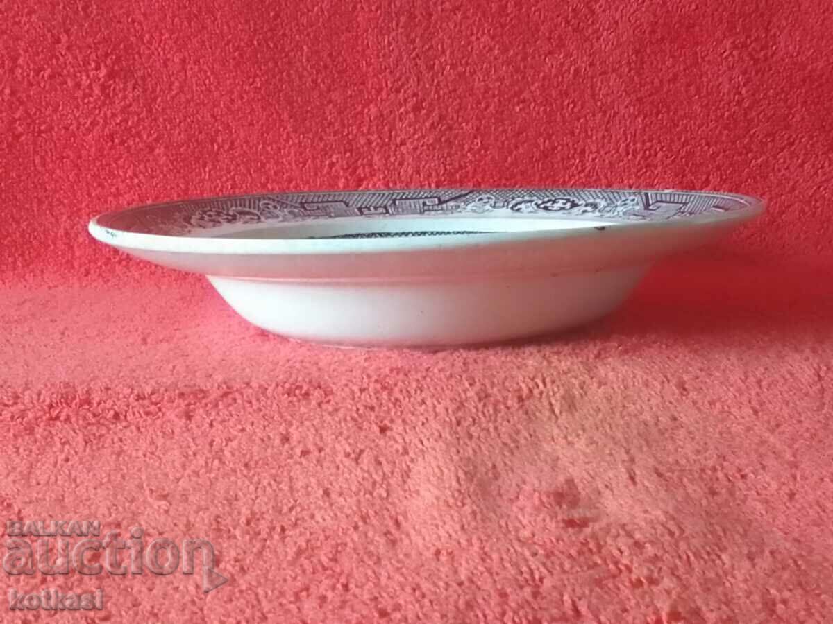 Old large porcelain plate England STONE WARE ENGLAND - 7 Old large porcelain plate England STONE WARE ENGLAND - 7