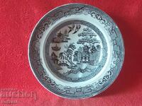 Old large porcelain plate England STONE WARE ENGLAND