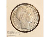 Франция 10 франка 1929г Сребро!
