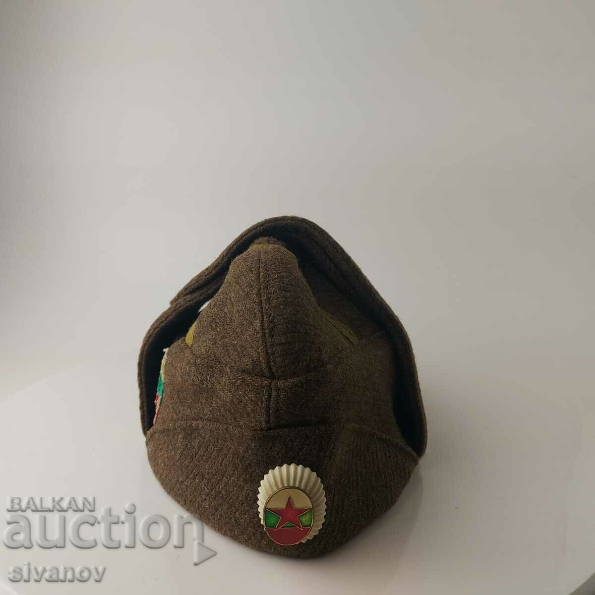 Старо зимно войнишко кепе шапка размер 58 #5544