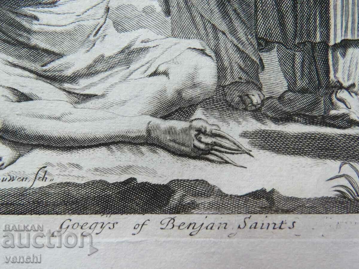 Delivery of 1703 - ENGRAVING - INDIA, YOGA - ORIGINAL Delivery of 1703 - ENGRAVING - INDIA, YOGA - ORIGINAL