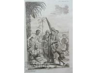 1703 - GRAVURA - INDIA, YOGA - ORIGINAL