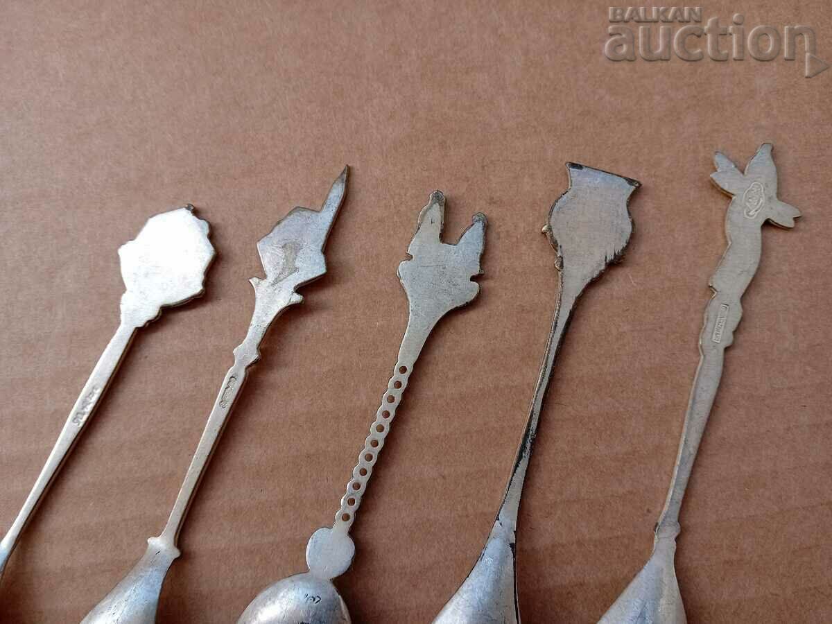 antique european silver plated spoons spoon silver plated - 5 antique european silver plated spoons spoon silver plated - 5