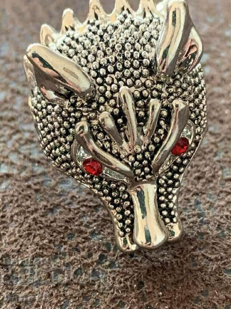 Interesting new men's rocker ring-Wolf