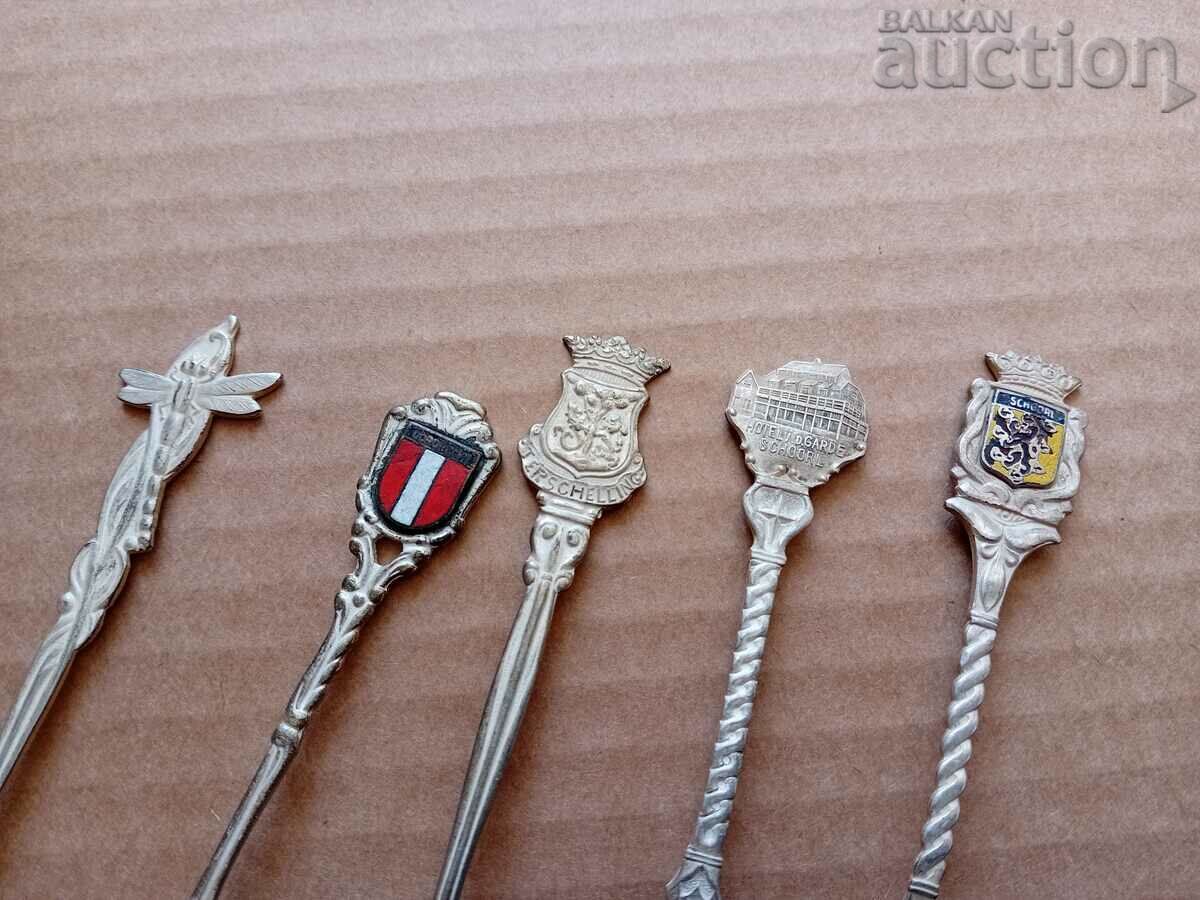 antique European silver plated spoons lot with price 31.00 BGN | € 15.85 antique European silver plated spoons lot with price 31.00 BGN | € 15.85