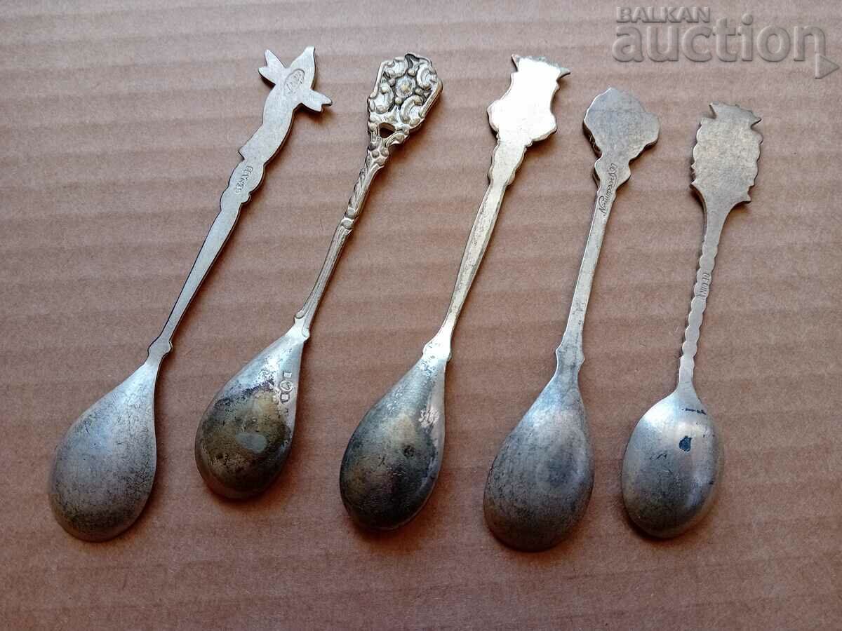 Delivery of antique European silver plated spoons lot Delivery of antique European silver plated spoons lot