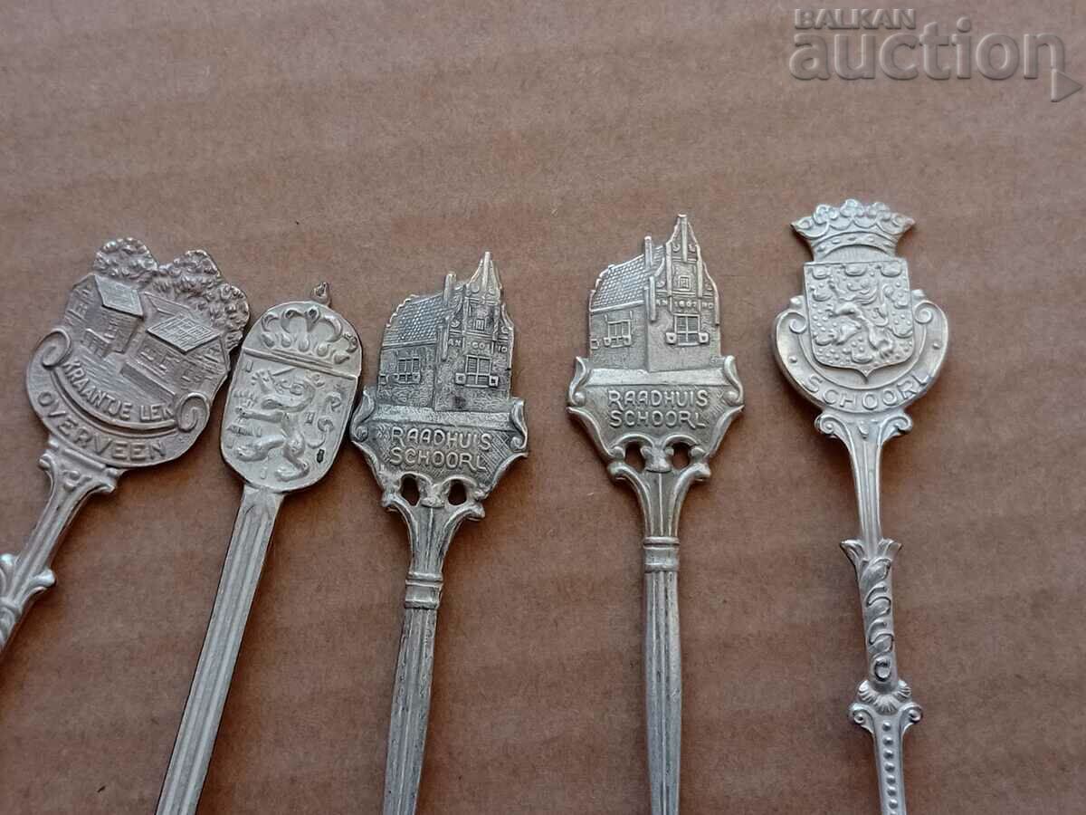 antique European silver plated spoons lot with price 31.00 BGN | € 15.85 antique European silver plated spoons lot with price 31.00 BGN | € 15.85
