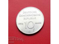 Германия-ГДР-10 марки 1974-25 ггодини ГДР