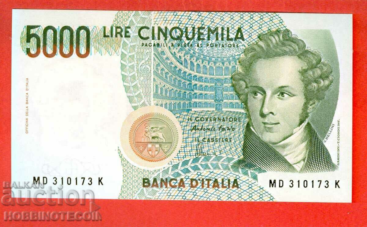 ITALY ITALY 5000 5000 Lire τεύχος 1985 NEW UNC