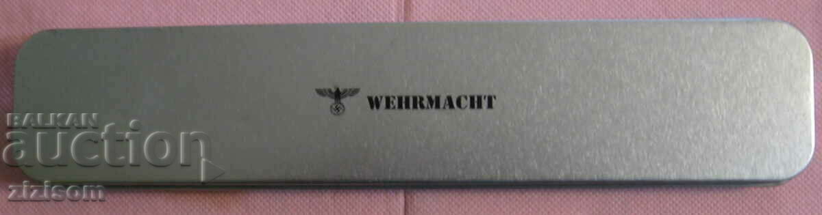 WERMACHT SWASTIKI WRIST WATCH NEW WITH BOX AND PAPER