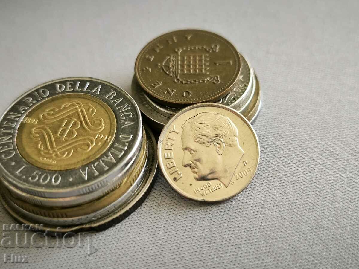Coin - USA - 1 dime | 2005 with price 1.10 BGN | € 0.56 Coin - USA - 1 dime | 2005 with price 1.10 BGN | € 0.56