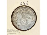 Germania Al Treilea Reich 2 timbre 1939 Argint!