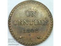 France 1 centime 1848 bronze