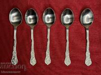5 pcs. marked spoons, NILS JOHAN STAINLESS 18.8 Sweden