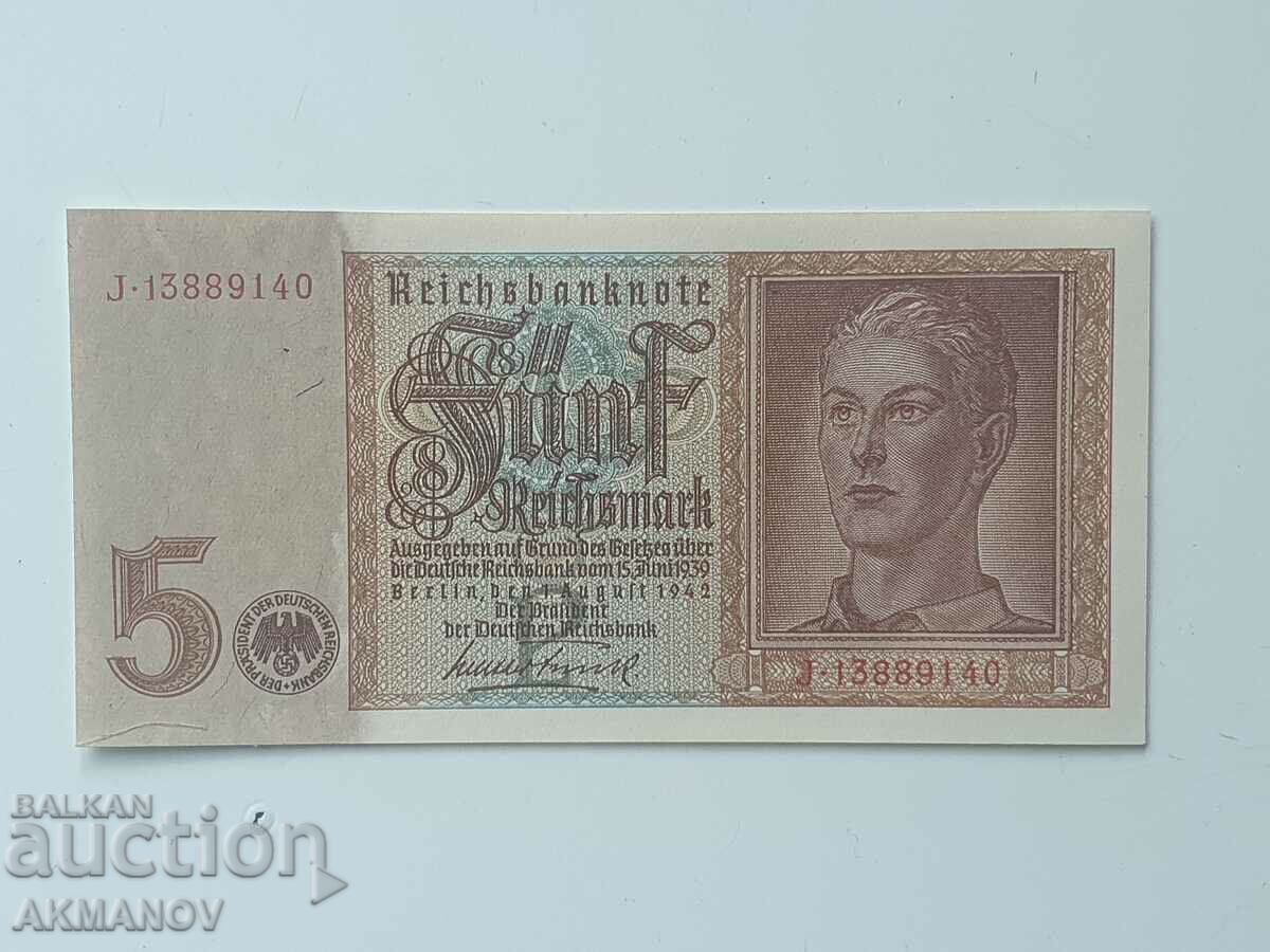 Γερμανία 5 Reichsmarks 1942 UNC