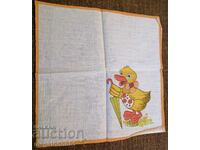 Old handkerchief from the social years - duckling