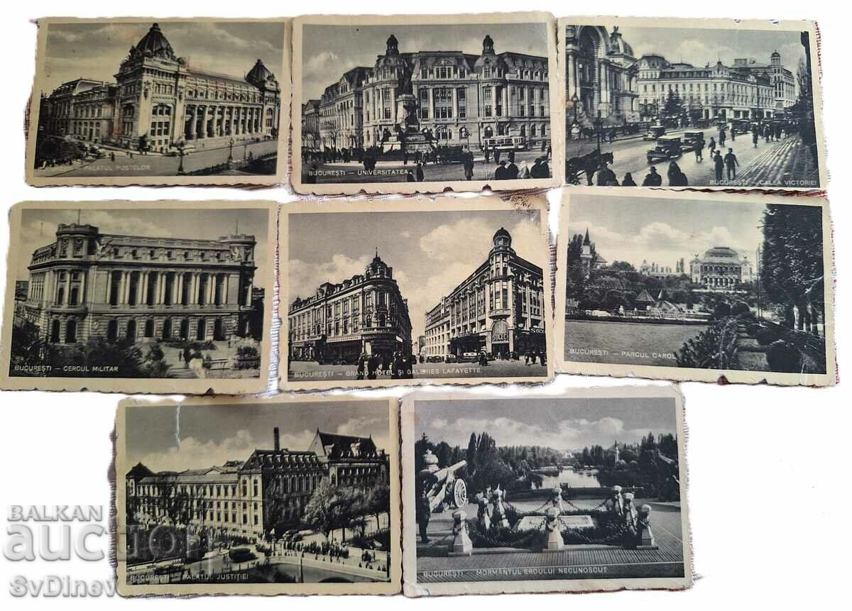 POST CARDS BUCHAREST, 8 NUMBERS. 1920-1930.