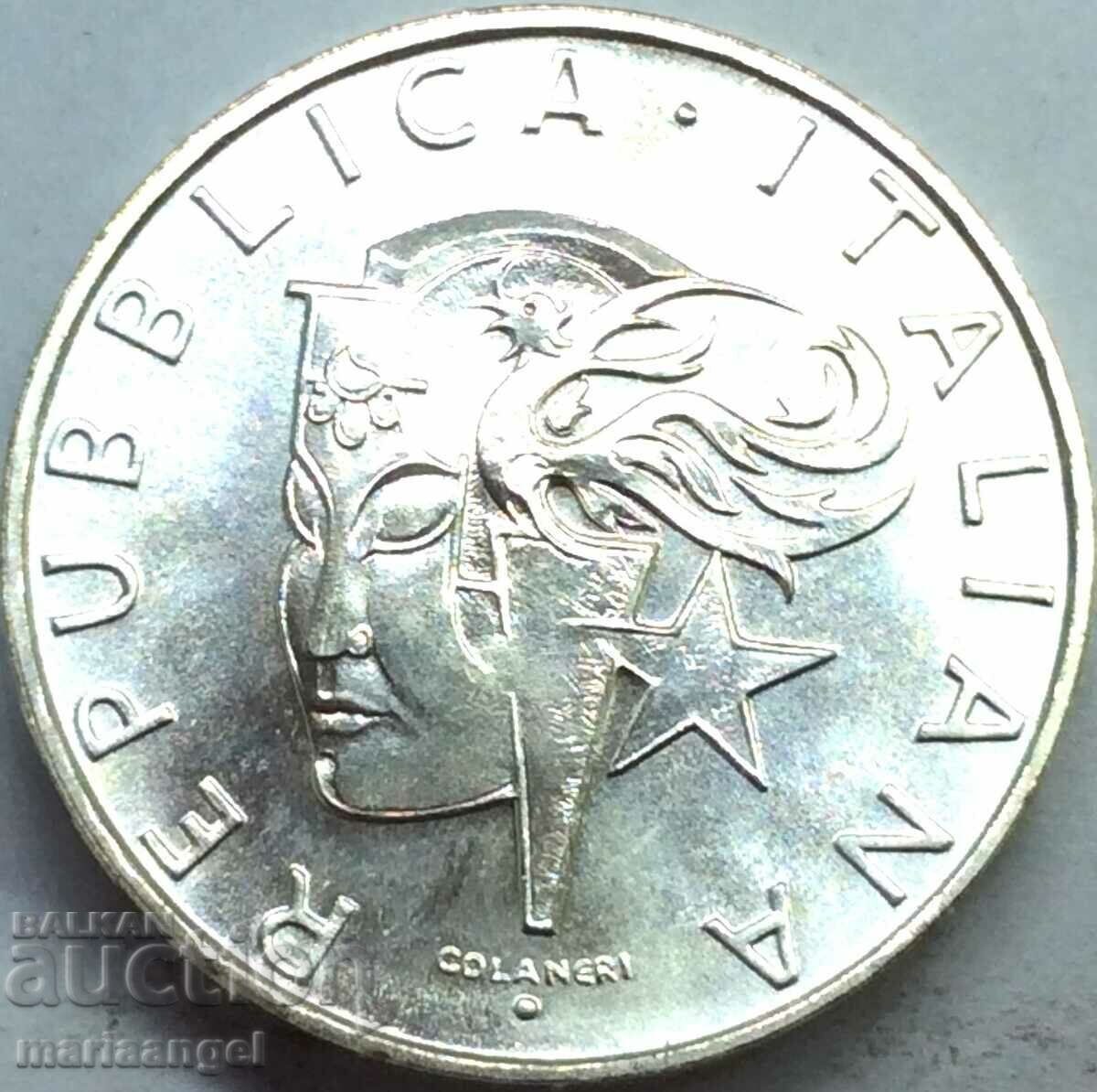 500 de lire sterline 1988 Italia Olimpiada de la Seul certificat de argint