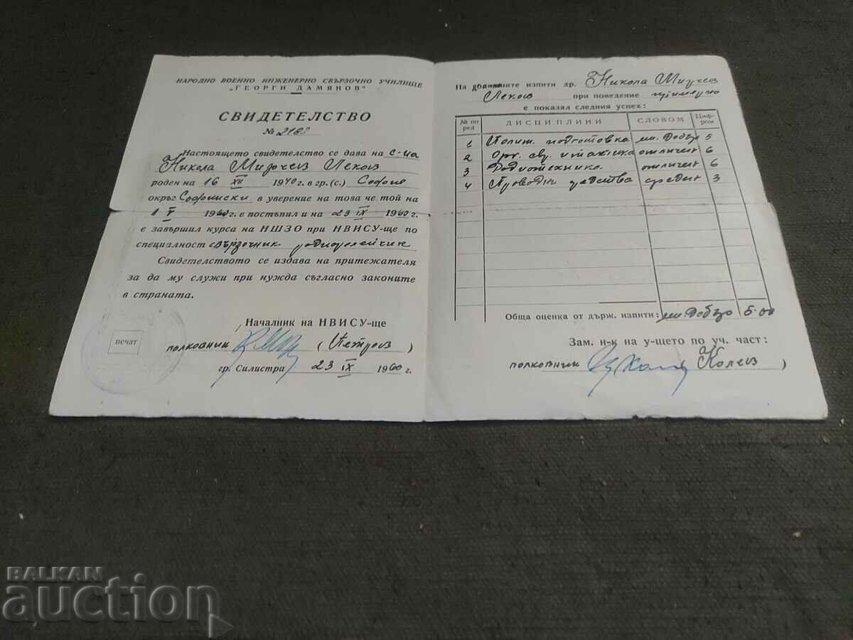 "G. Damyanov" certificate with price 300.00 BGN | € 153.39 "G. Damyanov" certificate with price 300.00 BGN | € 153.39