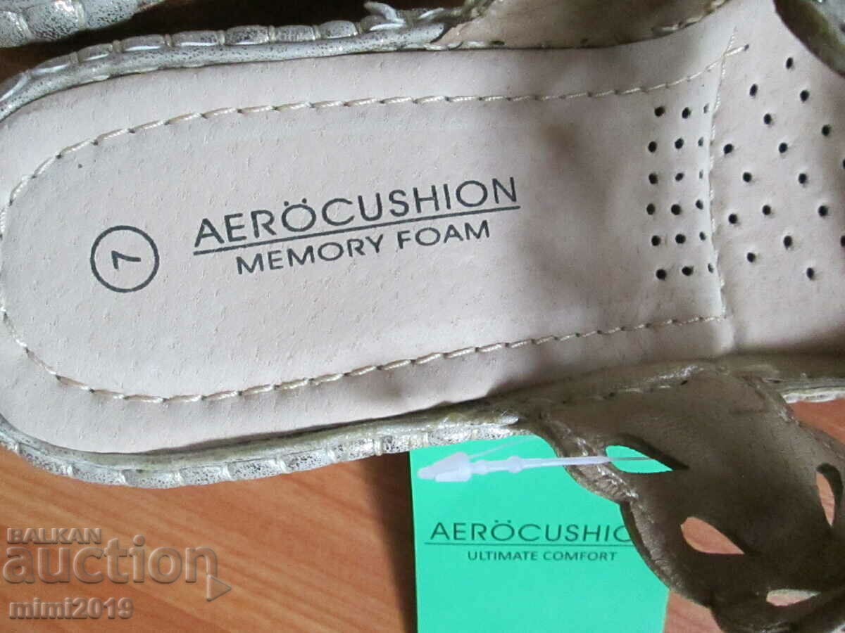 Auction New women's slippers, sandals AEROCUSHION Comfort, 38 number Auction New women's slippers, sandals AEROCUSHION Comfort, 38 number