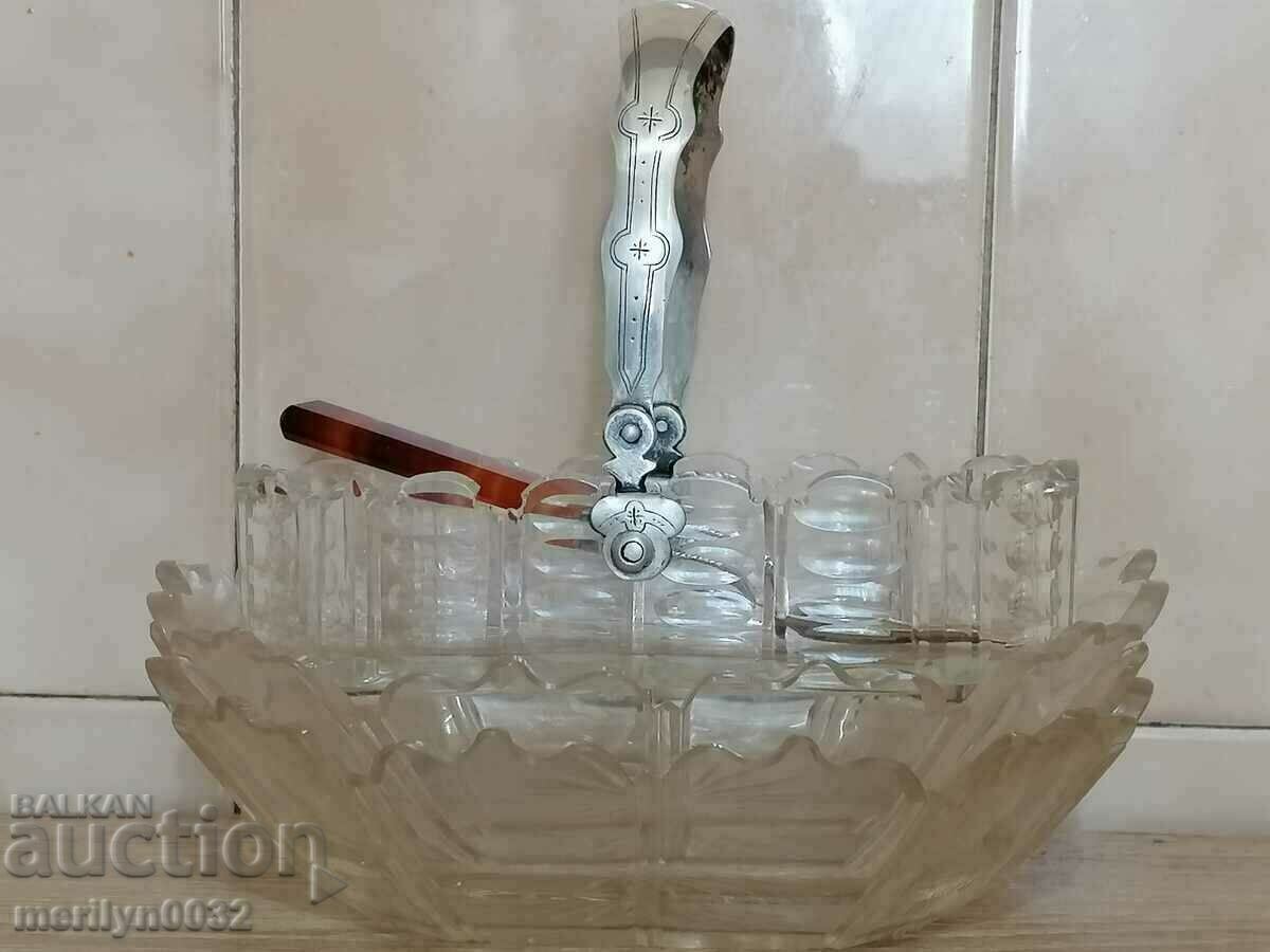 Auction Crystal service lead crystal silver 70s of the 19th century Auction Crystal service lead crystal silver 70s of the 19th century