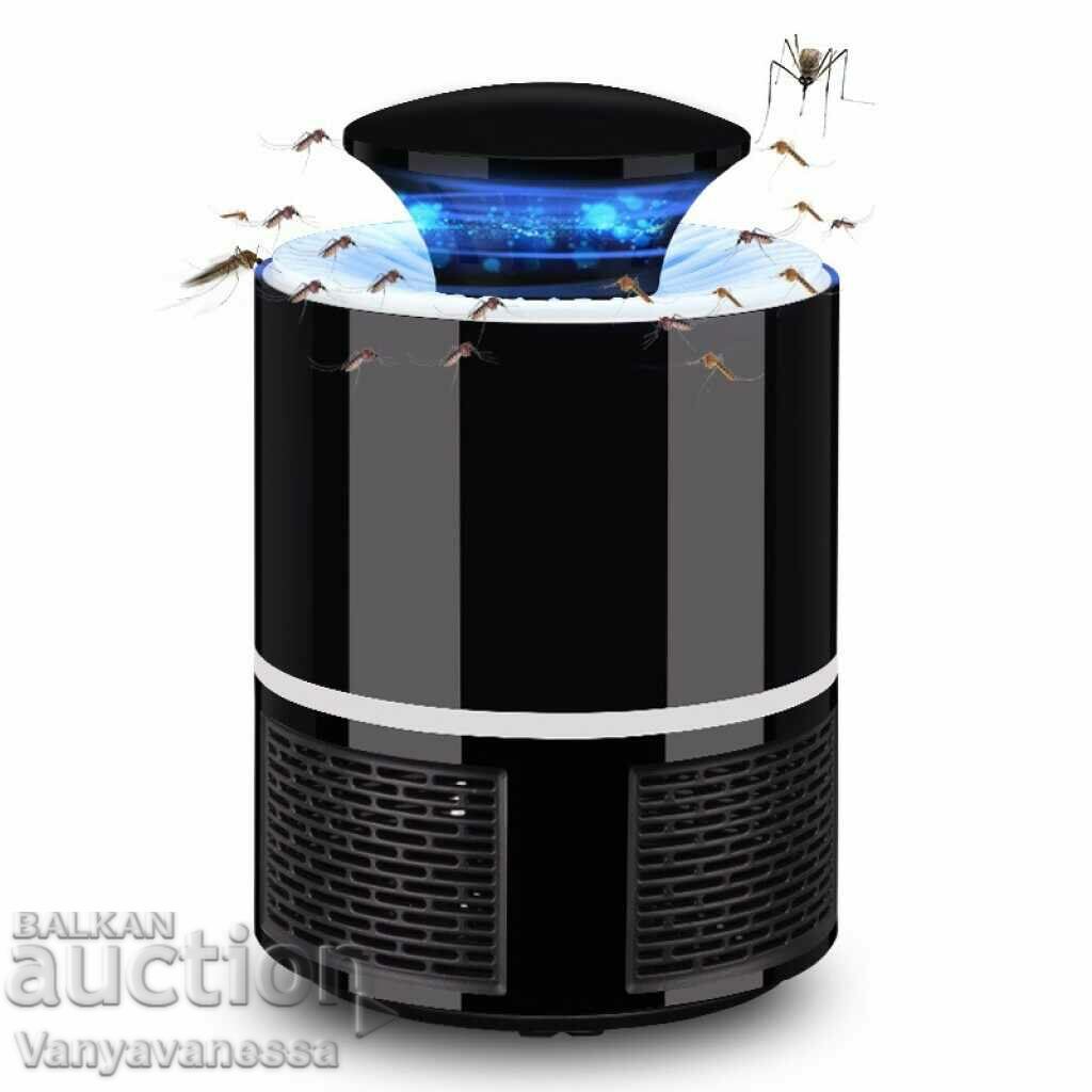 Δημοπρασία Λάμπα κουνουπιών LED με τροφοδοτικό USB / Χρώμα: Μαύρο / 5V