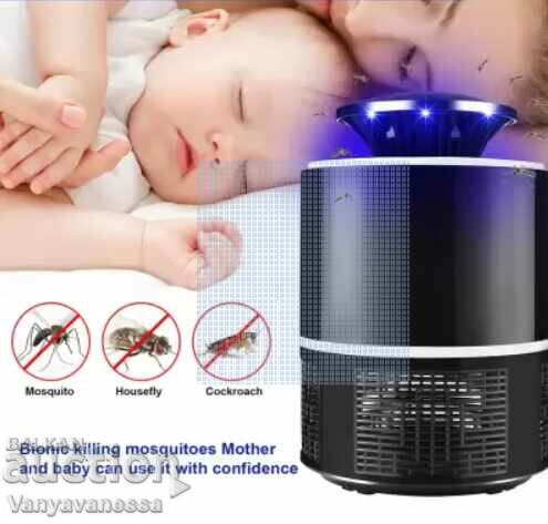 LED mosquito lamp with USB power supply / Color: Black / 5V