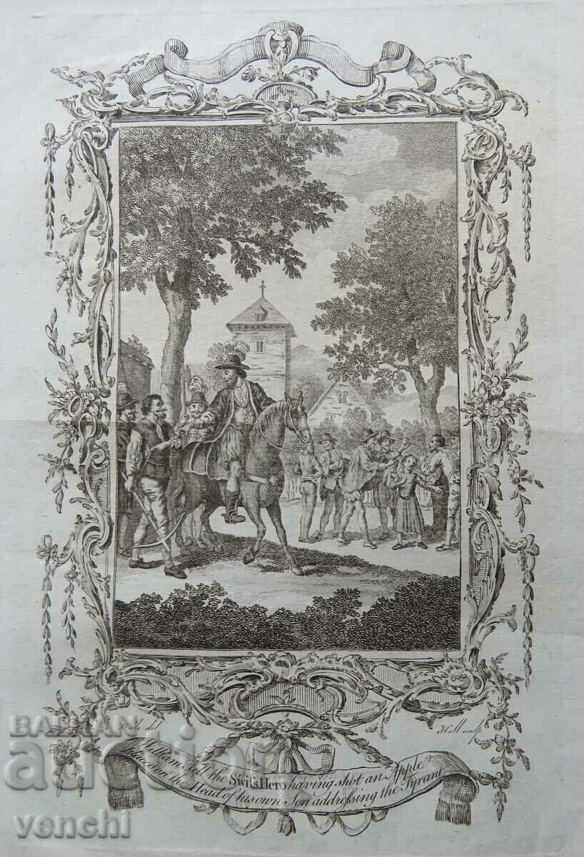 1765 - ENGRAVING - Wilhelm Tell - ORIGINAL with price 49.99 BGN | € 25.56 1765 - ENGRAVING - Wilhelm Tell - ORIGINAL with price 49.99 BGN | € 25.56
