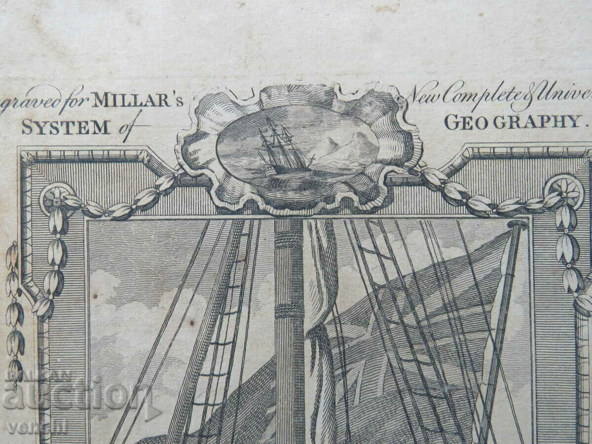 1786 - GRAVURĂ - CĂPITANUL COOK, TAHITI - ORIGINAL - 5 1786 - GRAVURĂ - CĂPITANUL COOK, TAHITI - ORIGINAL - 5