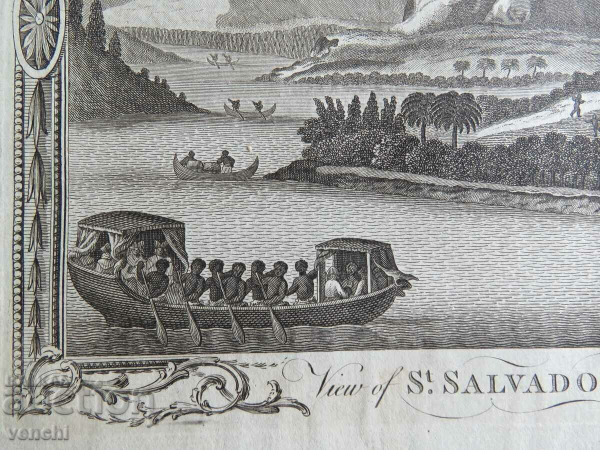 Auction 1782 - ENGRAVING - SALVADOR, SOUTH AMERICA - ORIGINAL Auction 1782 - ENGRAVING - SALVADOR, SOUTH AMERICA - ORIGINAL