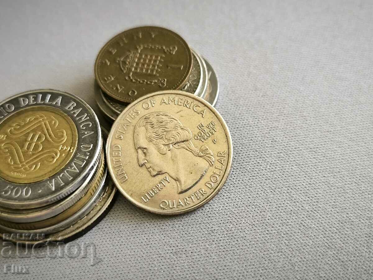 Coin - USA - 1/4 Dollar (Vermont) | 2001 with price 4.75 BGN | € 2.43 Coin - USA - 1/4 Dollar (Vermont) | 2001 with price 4.75 BGN | € 2.43